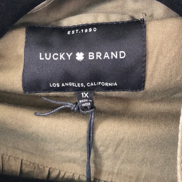 NWT Lucky Brand 1X Olive Jacket - Picture 6 of 8